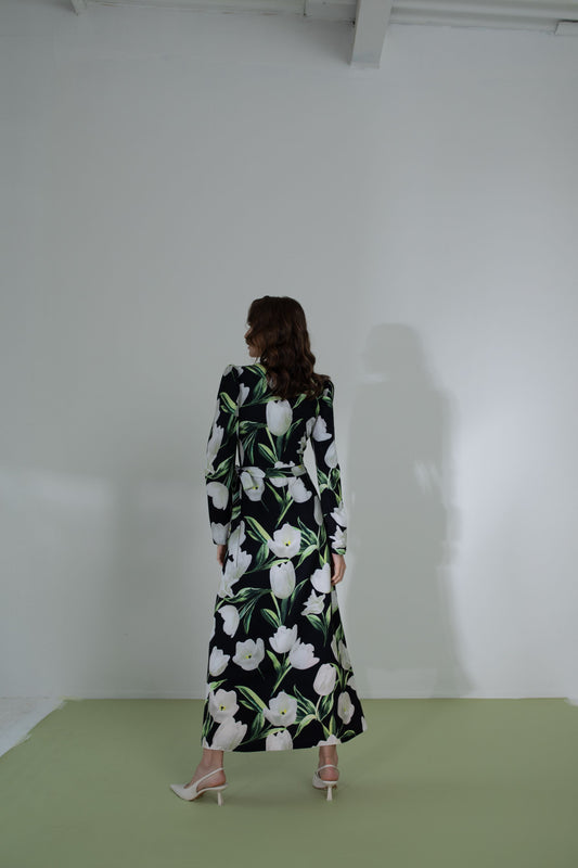 Amore Wrap Long Dress