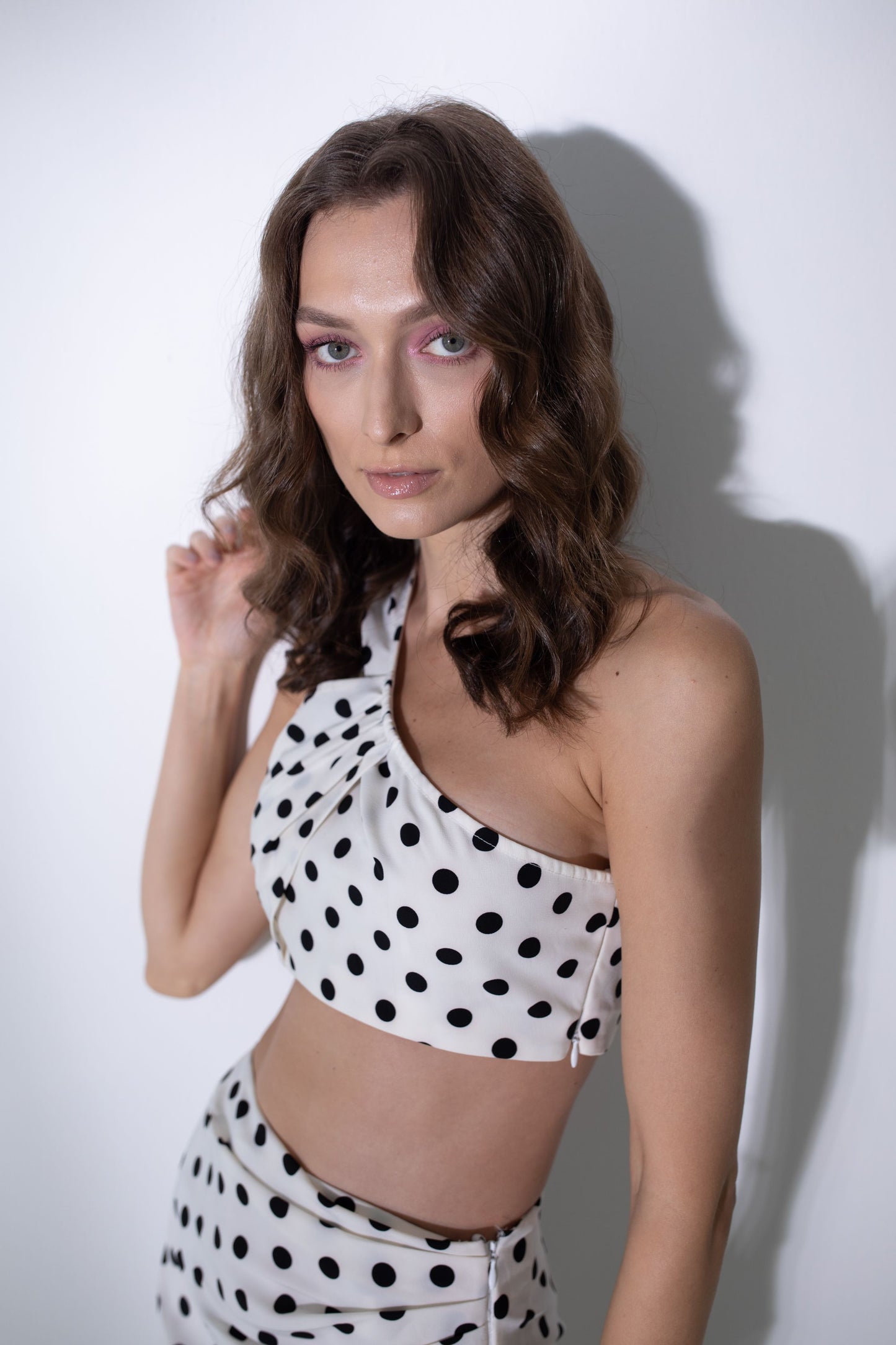 May One Shoulder Crop Top