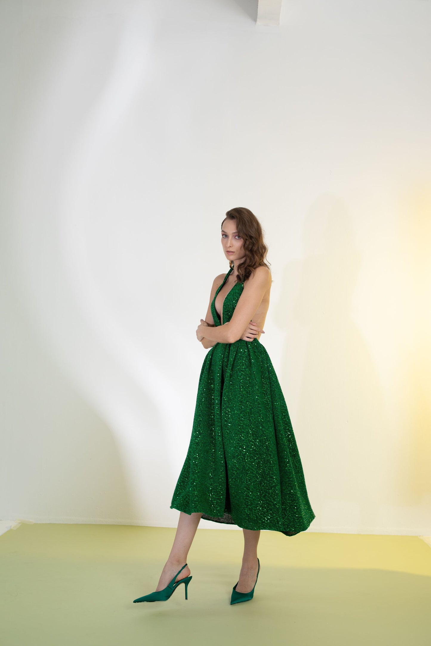 Emma Halter Long Dress
