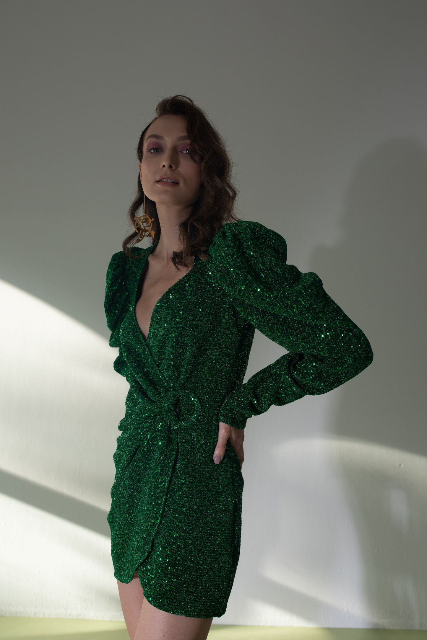 Emma Wrap Short Dress