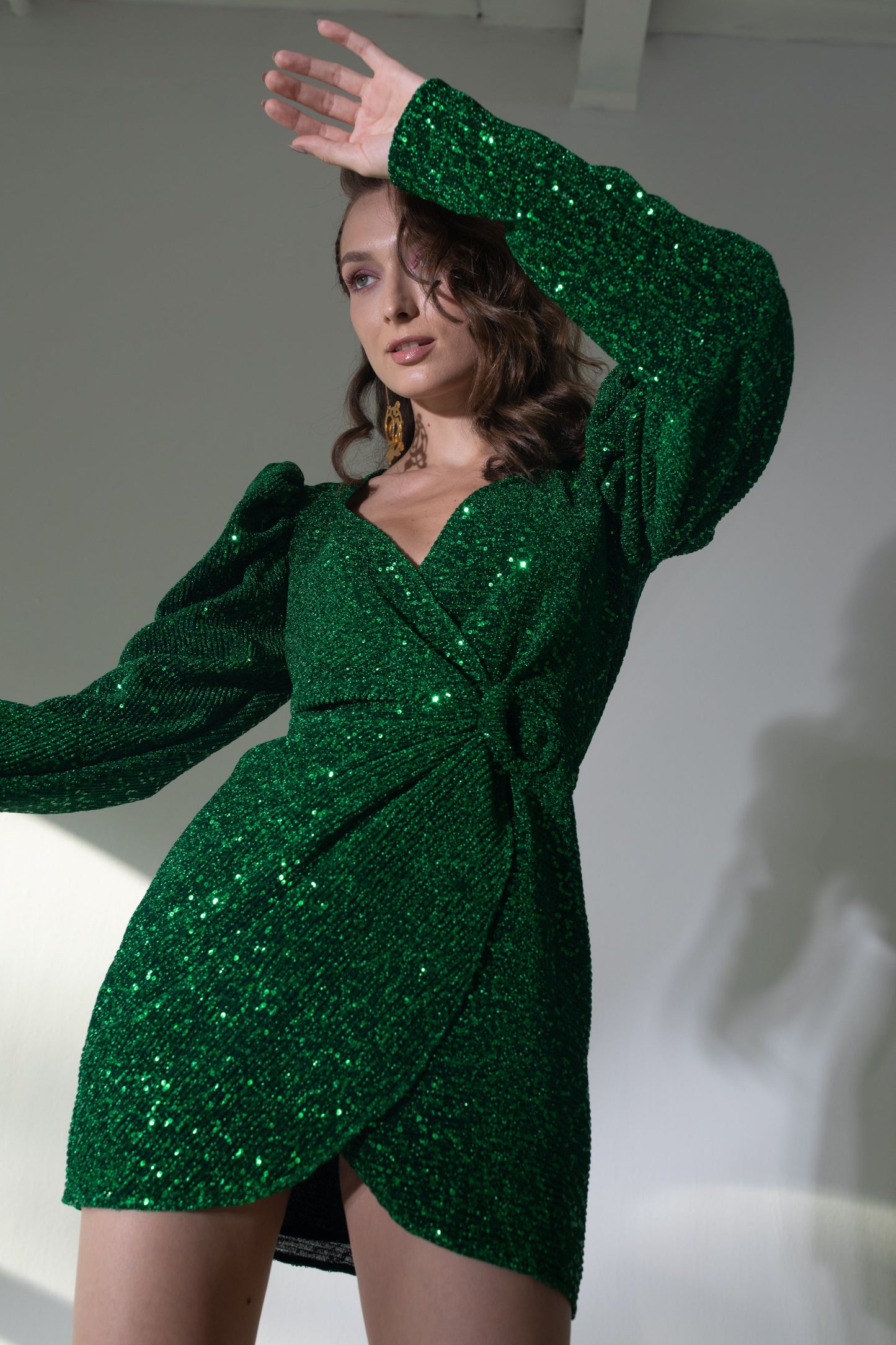 Emma Wrap Short Dress